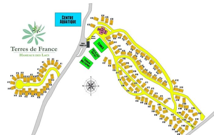 Plan des Hameaux des Lacs